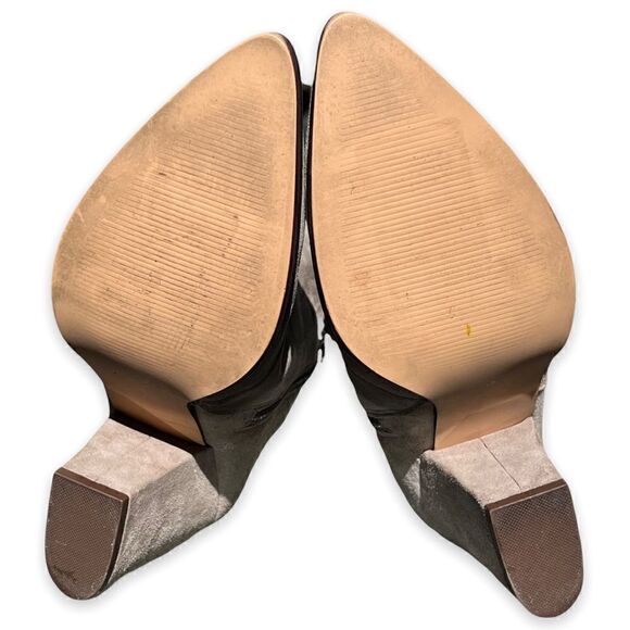 Steve Madden Marissa Point Toe Grey Suede Booties 9.5 - Picture 8 of 9